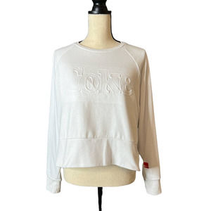 Coca-Cola White Short Sweatshirt with Coke Graphic Size XS
